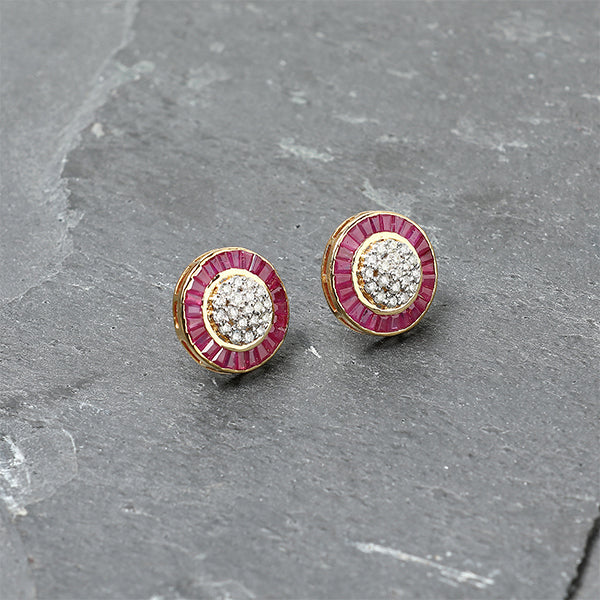 Rosa Round Earrings