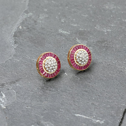 Rosa Round Earrings