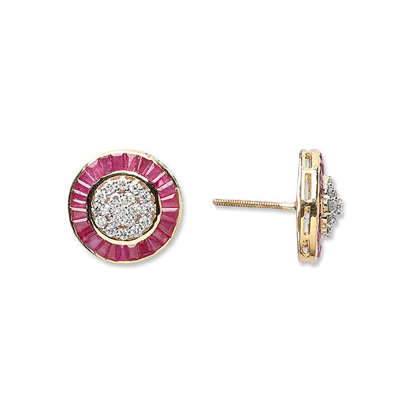 Rosa Round Earrings