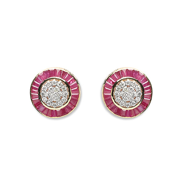 Rosa Round Earrings