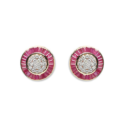 Rosa Round Earrings