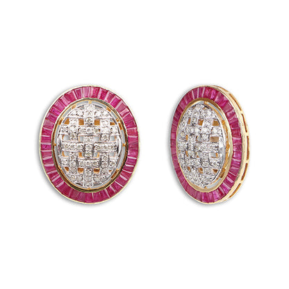 Rosa Oval earrings