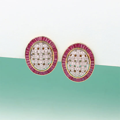 Rosa Oval earrings