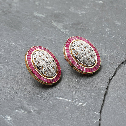 Rosa Oval earrings