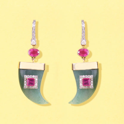 Shershah Aventurine Earrings